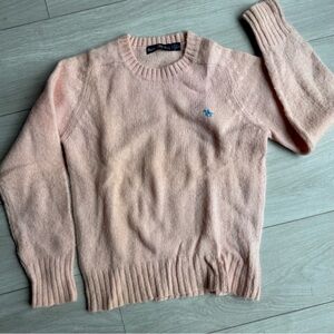 Vintage Hunters Run 100% Wool Sweater Womens Pink Crewneck Equestrian -woman’s